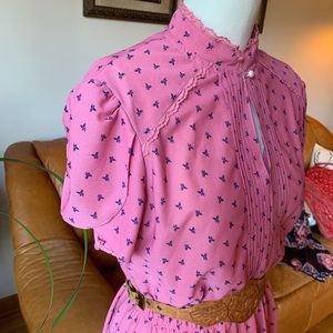 70s vintage sun dress S